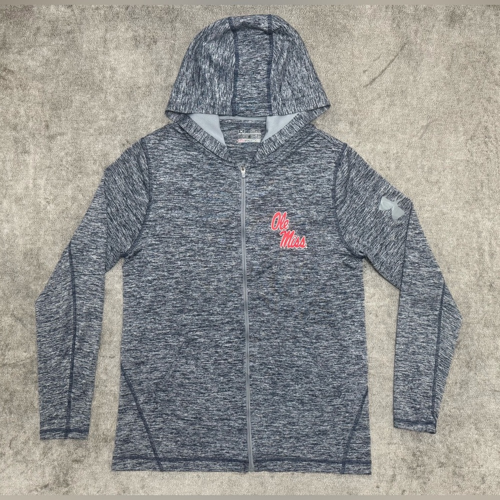 Ole Miss Rebels Under Armour Full Zip Dry Fit Shirt Jacket Women’s S